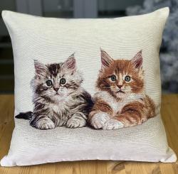 гобелен, наволочка, котенок, животные, мейн кун